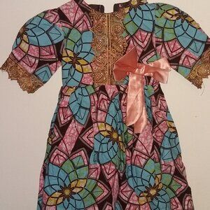 Custom formal toddler dress made in nigeria